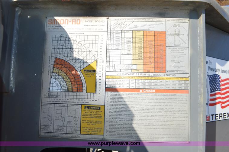 image for item K5453 1995 Ford F800 crane truck