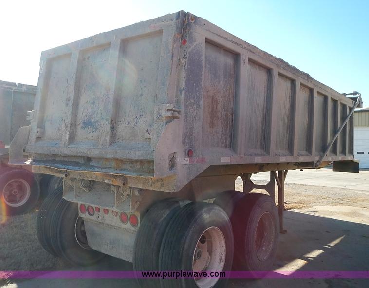 image for item L3624 1998 Hilbilt end dump trailer