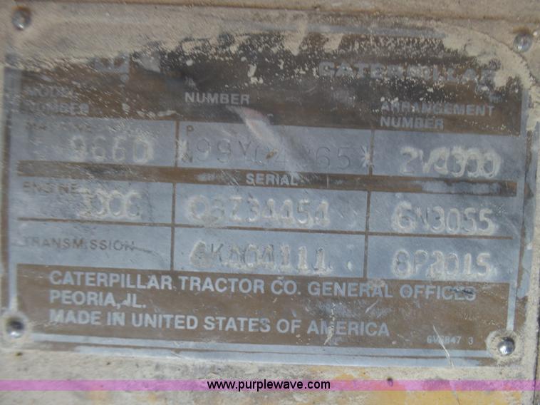 image for item L5466 1986 Caterpillar 966D wheel loader