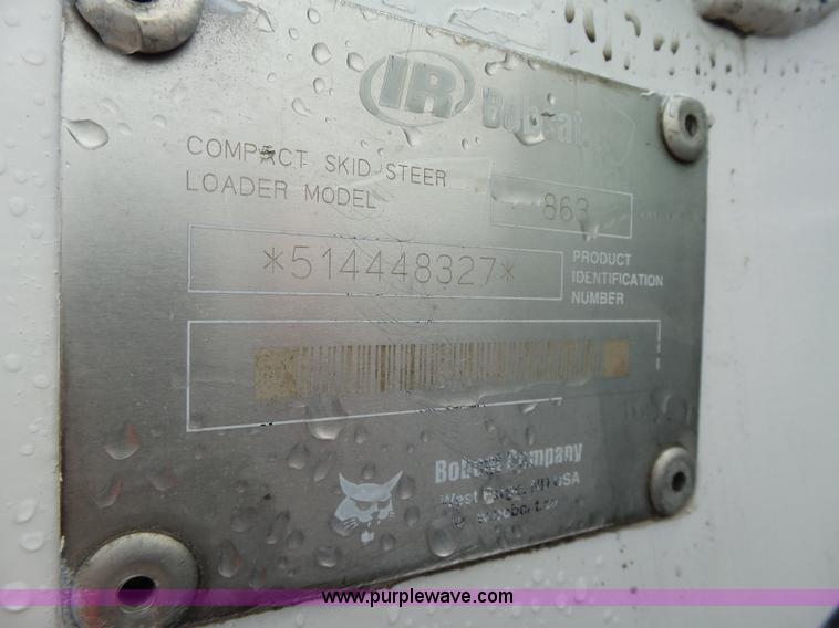 image for item L5593 2001 Bobcat 863 Turbo skid steer