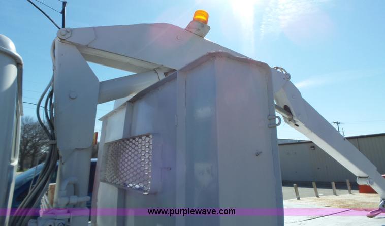 image for item L5613 1985 International S1954 flatbed truck with crane