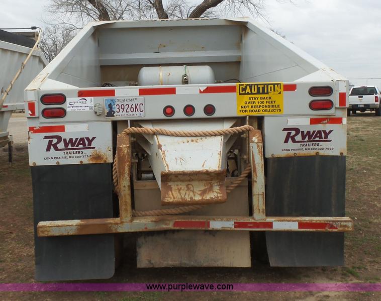 image for item L7259 2005 Rway 3521TAN bottom dump trailer