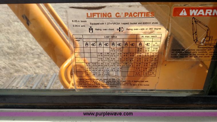 image for item L7376 1994 Hyundai Robex 290LC excavator