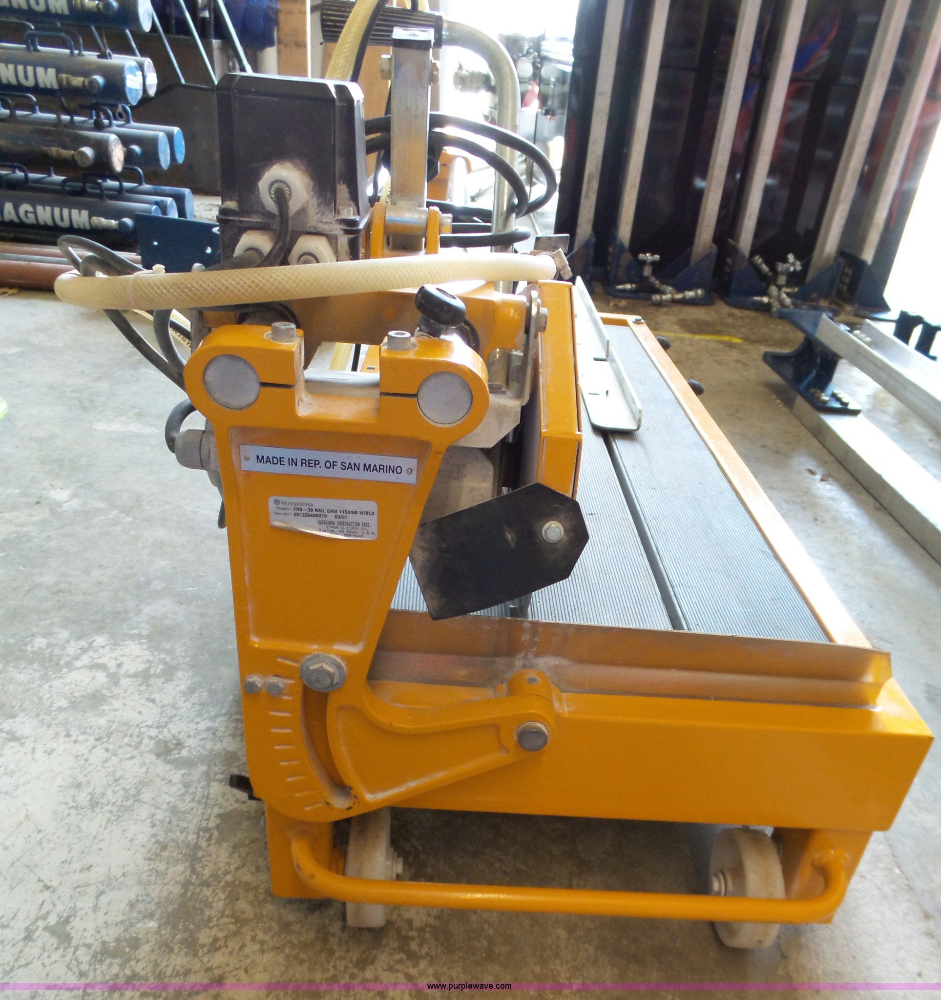 2007 Felker FRS38T rail tile saw in Lenexa, KS Item BE9907 sold