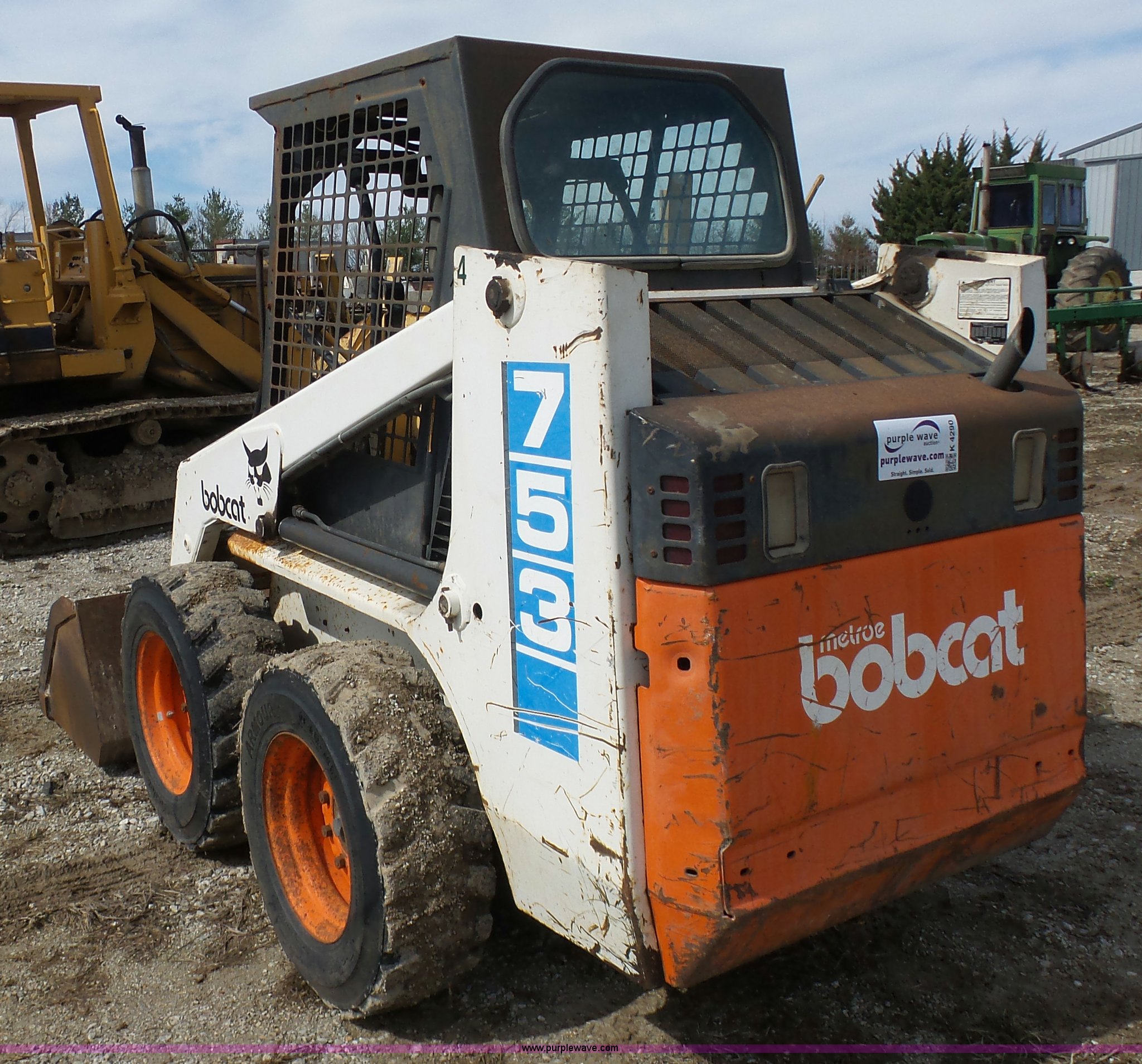 1991 Bobcat 753 Skid Steer In Blue Springs MO Item K4290 Sold 