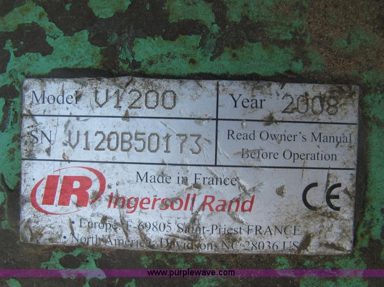 image for item J2853 2008 Ingersoll Rand V1200 breaker