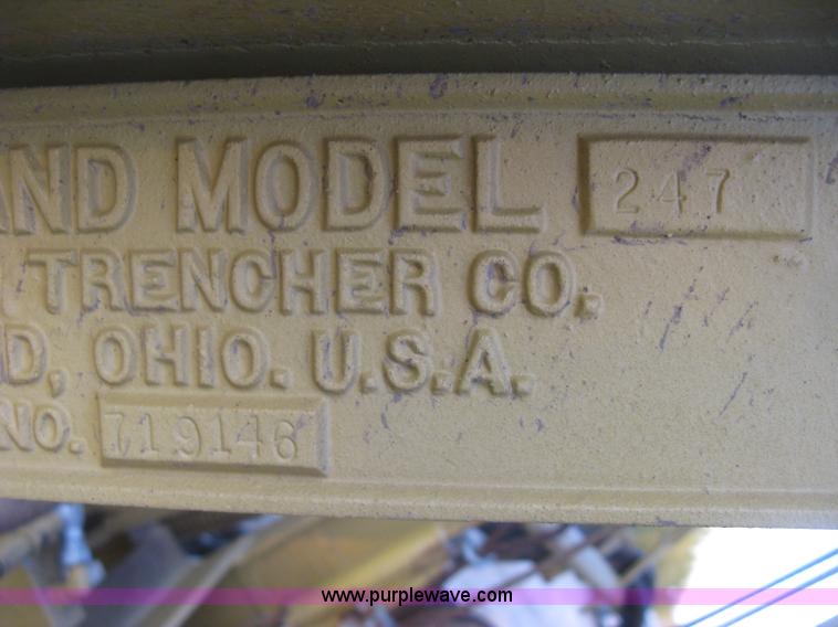 image for item J2855 1966 Cleveland 247 bucket wheel trencher