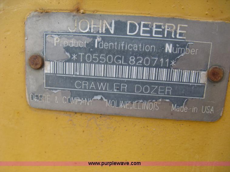 image for item J2857 1996 John Deere 550G LGP pipelayer