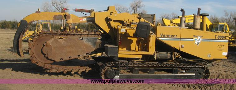 image for item J2860 1995 Vermeer T800HT trencher