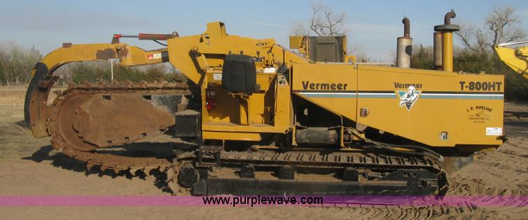 image for item J2860 1995 Vermeer T800HT trencher