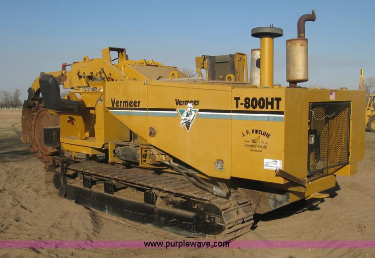 image for item J2860 1995 Vermeer T800HT trencher