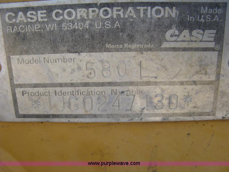 image for item J2870 1999 Case 580L backhoe