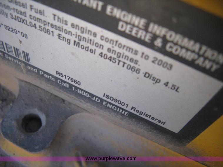 image for item J2871 2003 John Deere 650H pipelayer