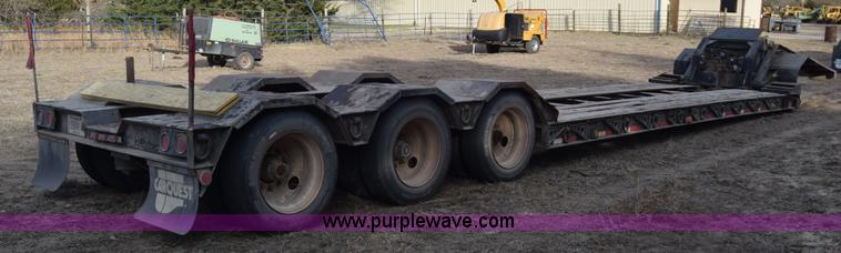 image for item K4307 1988 Talbert equipment trailer