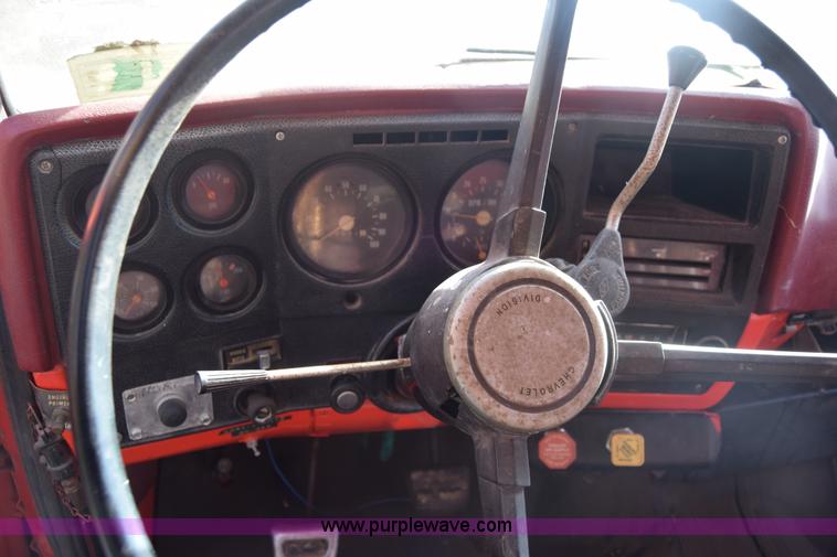 image for item K4310 1975 Chevrolet C65 flatbed winch truck