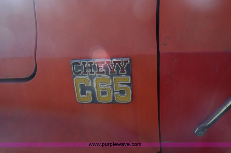 image for item K4310 1975 Chevrolet C65 flatbed winch truck