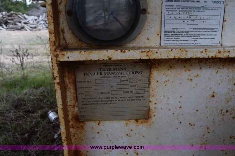 image for item K8593 1998 Trailmann equipment trailer