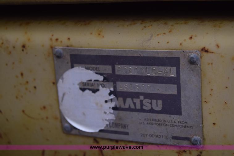 image for item K8594 1996 Komatsu PC200LC-6L excavator