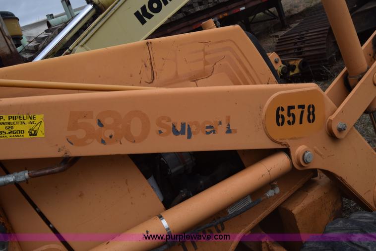 image for item K8595 Case 580 backhoe