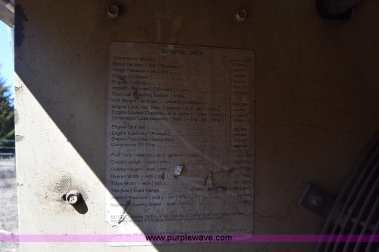 image for item K8604 Ingersoll Rand 375 air compressor