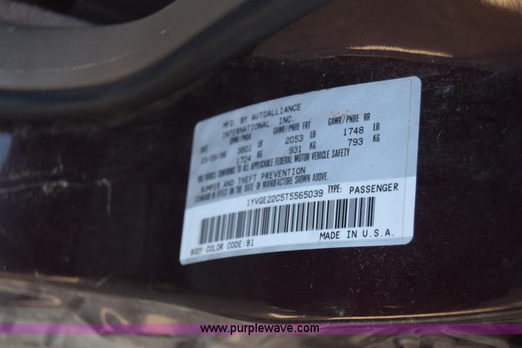 image for item BW9402 1996 Mazda 626