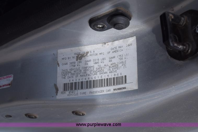 image for item BW9408 2000 Mitsubishi Eclipse
