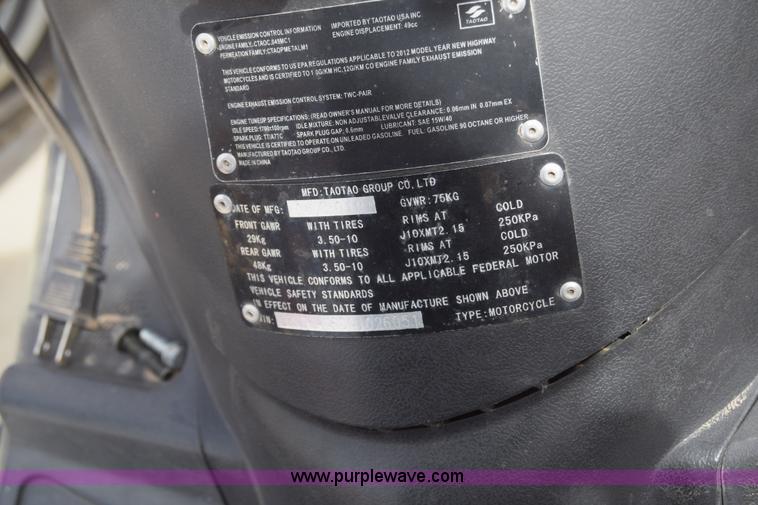 image for item BW9411 2012 Tao Tao moped