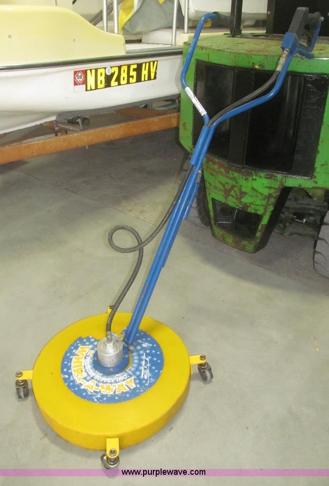 image for item AE9324 BE Pressure Supply Whirl-A-Way floor washer