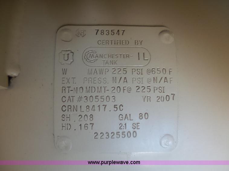 image for item AL9204 2007 Ingersoll Rand UPS-10TAS-150 air compressor