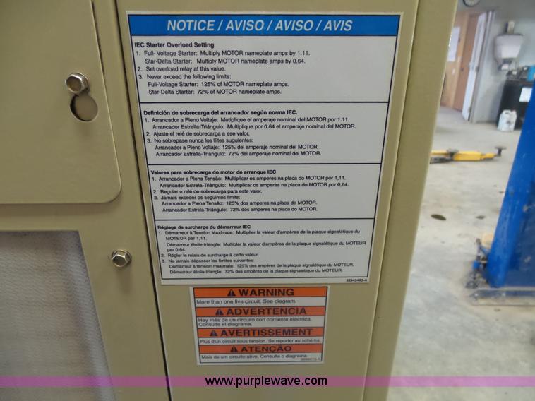 image for item AL9204 2007 Ingersoll Rand UPS-10TAS-150 air compressor