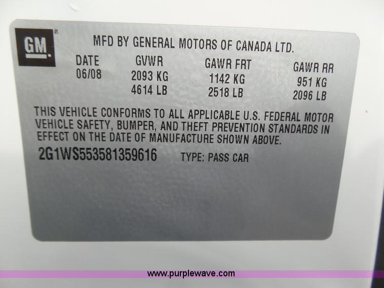 image for item AR9434 2008 Chevrolet Impala Police