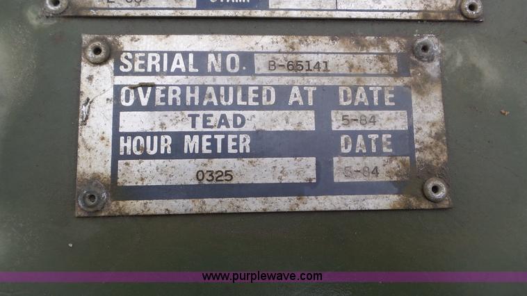 image for item AV9805 1968 U.S. Army generator