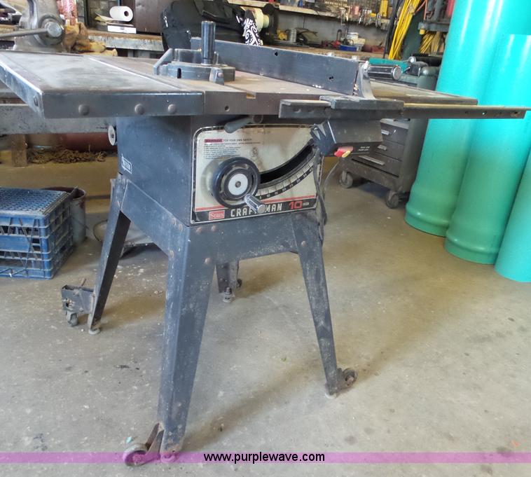 image for item BE9774 Craftsman table saw