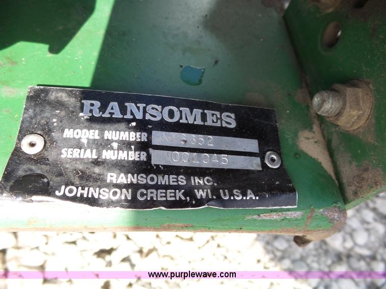 image for item BE9811 Ransomes XM652 ZTR lawn mower