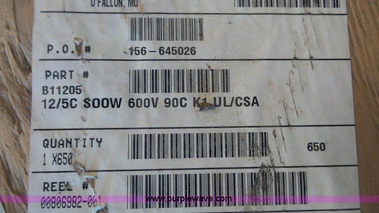 image for item BF9013 605' spool of cable