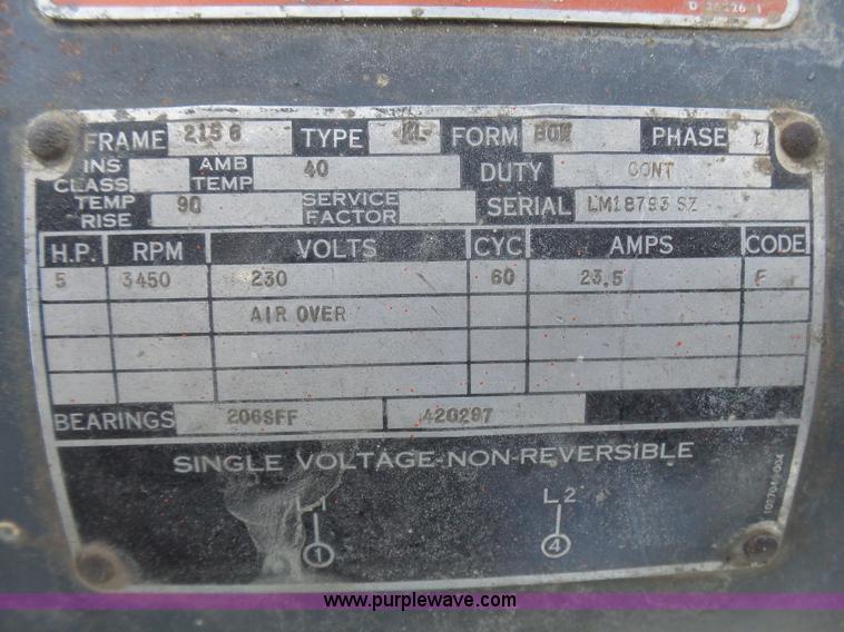 image for item BG9117 Ingersoll Rand T30 air compressor