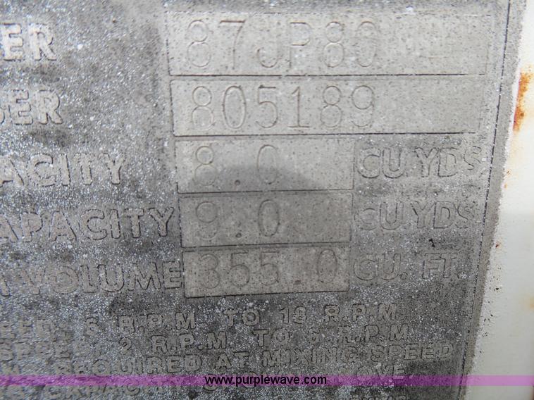 image for item BG9128 1979 International F2574 mixer truck