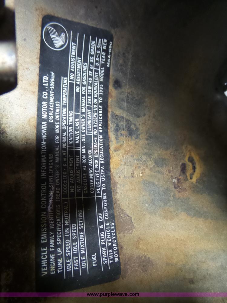 image for item BL9547 1995 Honda Shadow motorcyle