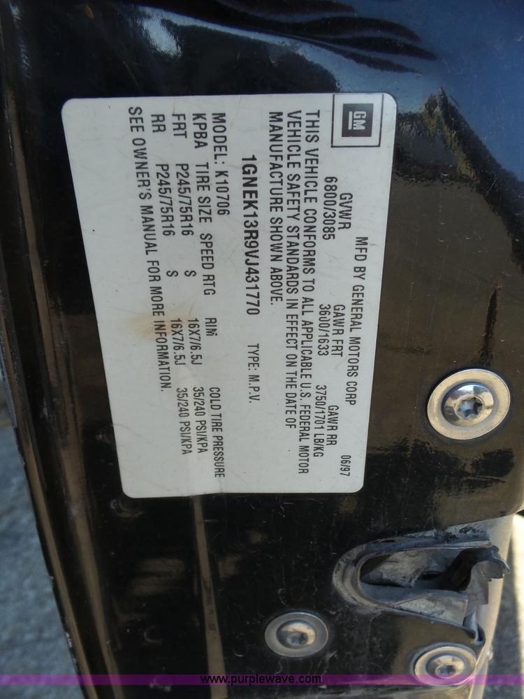 image for item BL9729 1997 Chevrolet Tahoe SUV