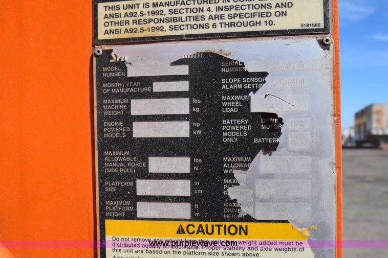 image for item BX9926 1998 Snorkelift ATB60 boom lift