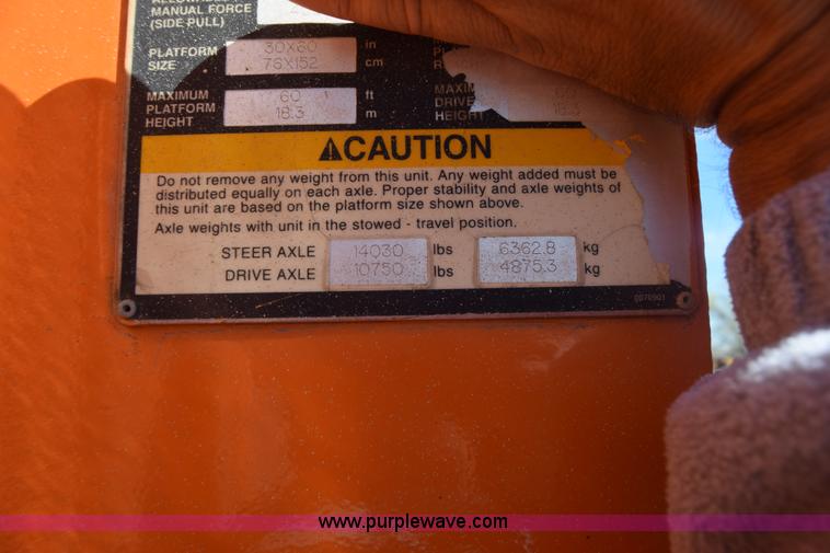 image for item BX9926 1998 Snorkelift ATB60 boom lift