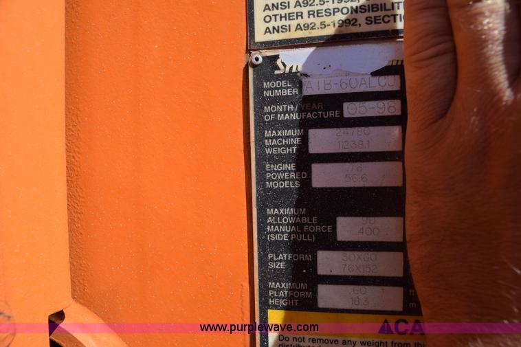 image for item BX9926 1998 Snorkelift ATB60 boom lift