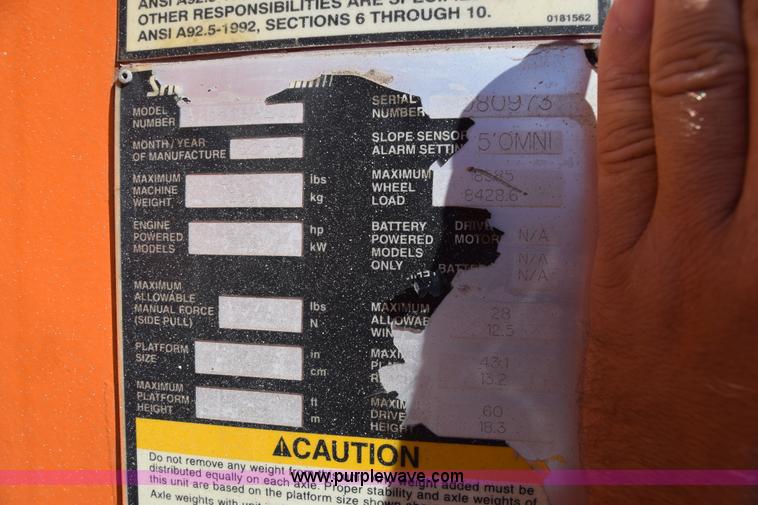 image for item BX9926 1998 Snorkelift ATB60 boom lift