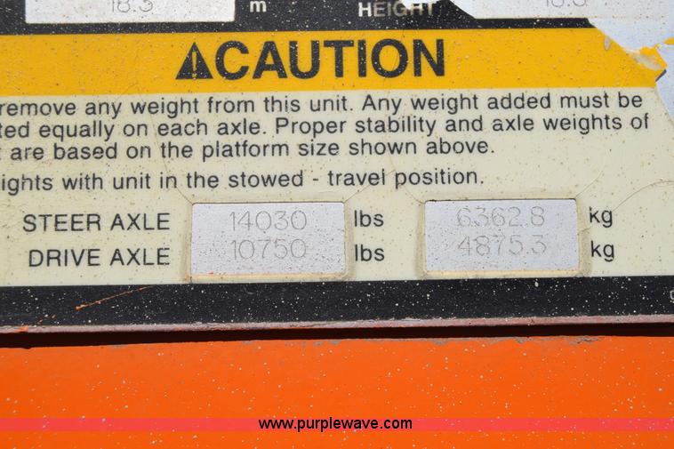 image for item BX9926 1998 Snorkelift ATB60 boom lift