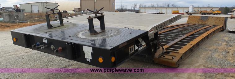 image for item G3718 2003 Landoll Haul All 825A lowboy equipment trailer