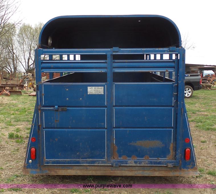 image for item G3726 1993 Circle S livestock trailer
