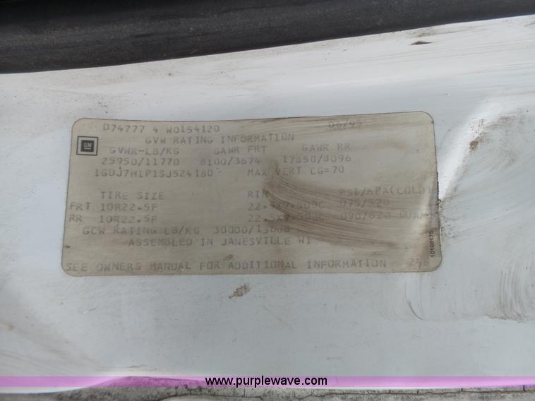 image for item J4221 1995 GMC TopKick box truck