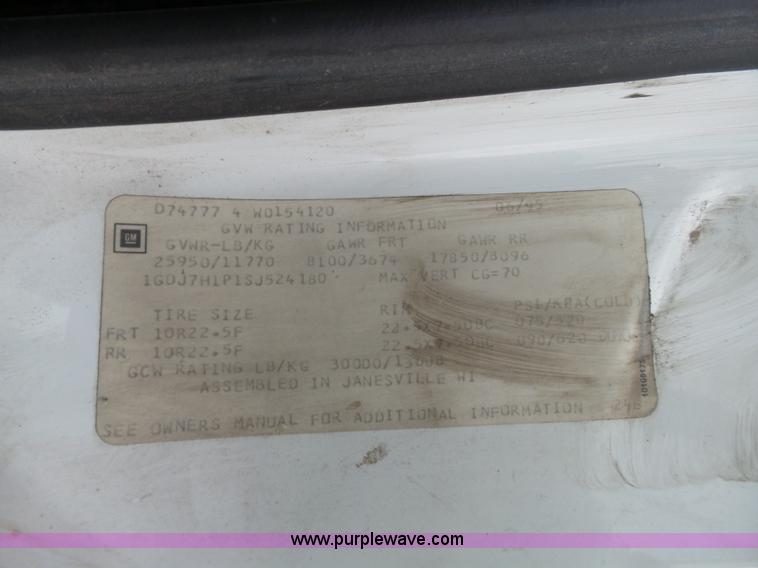 image for item J4221 1995 GMC TopKick box truck