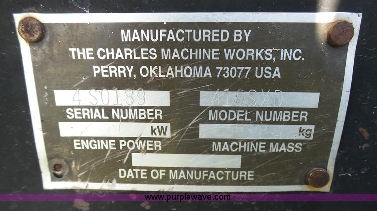 image for item J6256 1999 Ditch Witch 410SX trencher