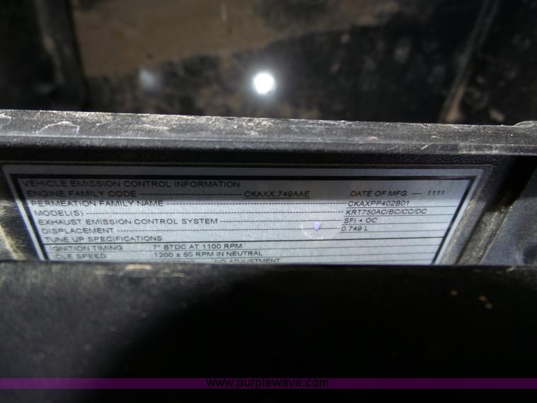 image for item J8957 2012 Kawasaki Teryx4 utility vehicle